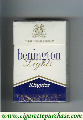 Benington Lights cigarettes kingsize